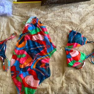 SHEIN fun and colorful swimsuit